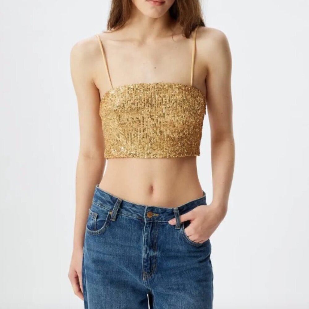 Sequin cami top